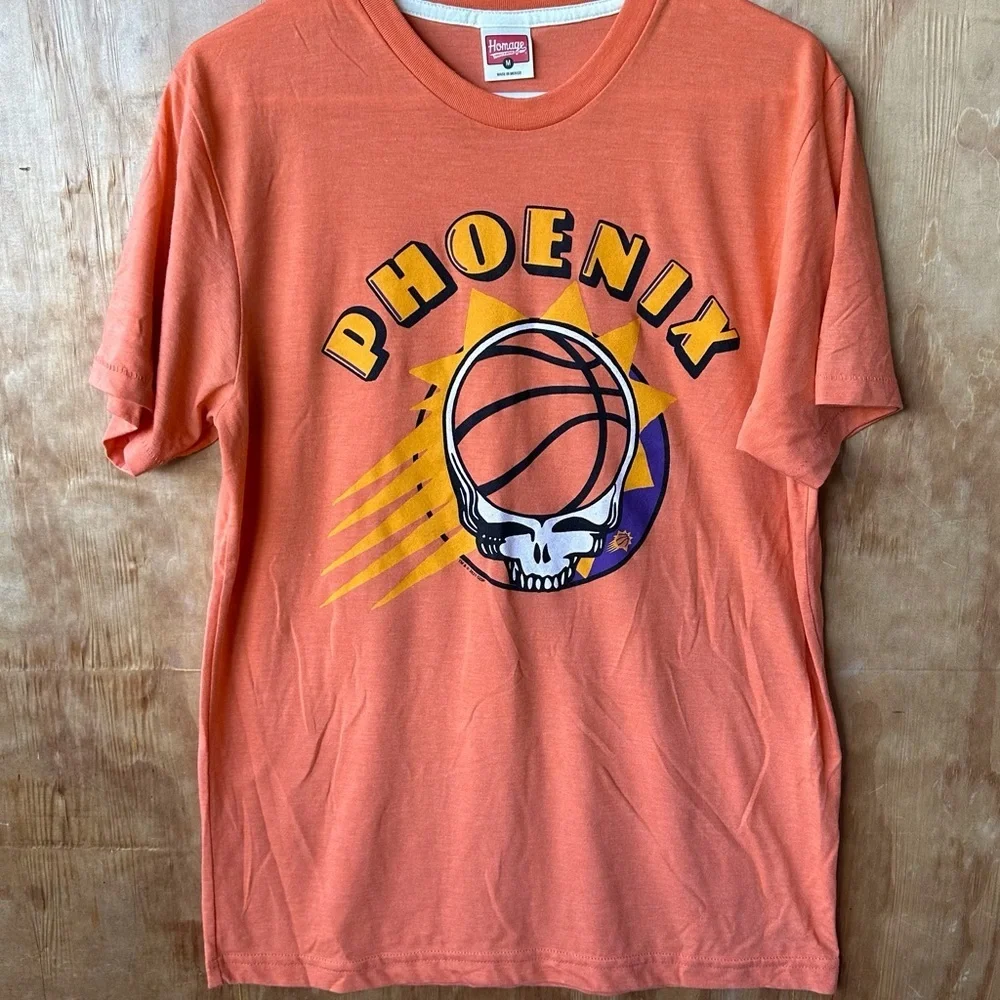Homage Phoenix Suns Grateful Dead Steal Your Face Basketball Short sleeve Tee